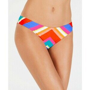Trina Turk Women's Sunset Chevron Hipster Bikini Bottom sz 12 Multi Stripe